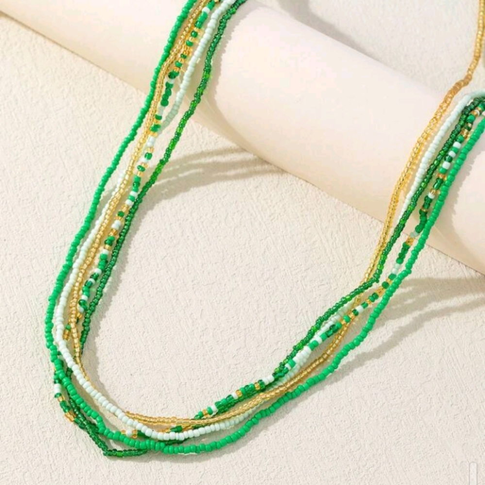 4pc Glass Waist Beads - Picture 2 of 7